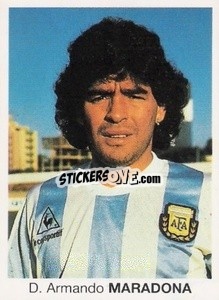 Sticker D. Armando Maradona - Mundial De Futbol Itália 90 - Disvenda