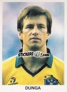 Sticker Dunga - Mundial De Futbol Itália 90 - Disvenda