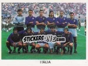 Cromo Equipe - Mundial De Futbol Itália 90 - Disvenda