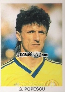 Sticker G. Popescu - Mundial De Futbol Itália 90 n. 363 - Disvenda