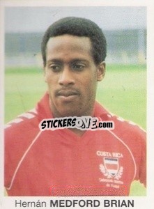 Sticker Hernán Medford Brian - Mundial De Futbol Itália 90 n. 158 - Disvenda