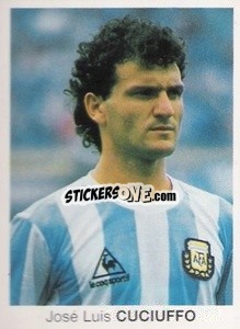 Sticker José Luis Cuciuffo - Mundial De Futbol Itália 90 - Disvenda