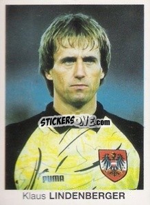 Sticker Klaus Lindenberger - Mundial De Futbol Itália 90 - Disvenda