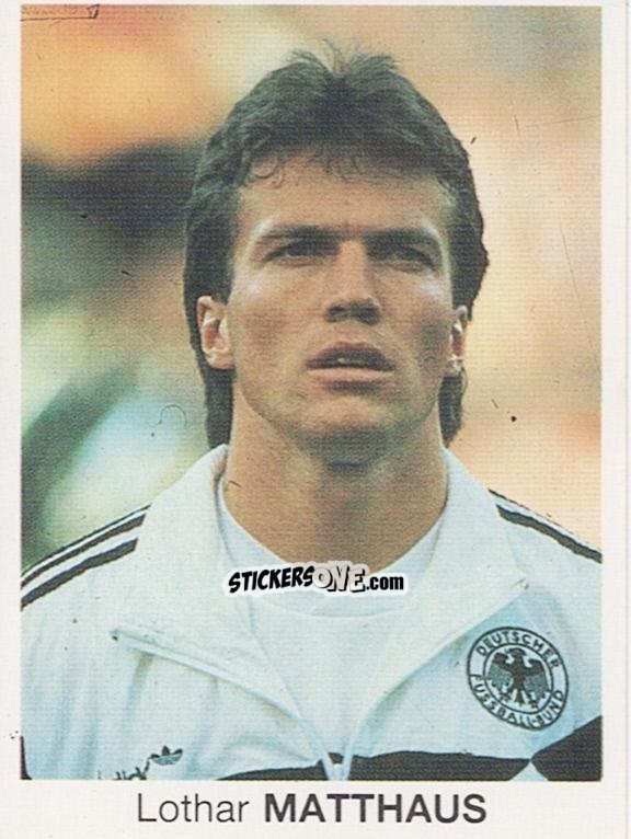 Sticker Lothar Matthaus - Mundial De Futbol Itália 90 n. 18 - Disvenda