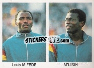 Sticker Louis M'Fede / M'Libih - Mundial De Futbol Itália 90 - Disvenda