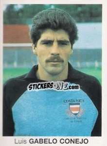 Sticker Luis Gabelo Conejo - Mundial De Futbol Itália 90 - Disvenda