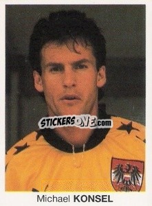 Sticker Michael Konsel - Mundial De Futbol Itália 90 - Disvenda