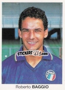 Sticker Roberto Baggio - Mundial De Futbol Itália 90 n. 346 - Disvenda