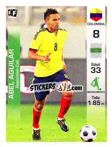 Sticker Abel Aguilar - Mundial en accion 2018 - Editora Figurinha
