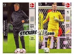 Sticker Age Hareide / Kasper Schmeichel