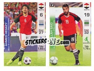 Sticker Ahmed Hegazi / Abdallah Said - Mundial en accion 2018 - Editora Figurinha
