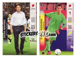 Sticker Akira Nishino / Eiji Kawashima - Mundial en accion 2018 - Editora Figurinha
