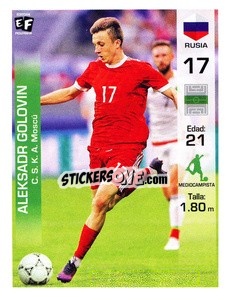 Sticker Aleksandr Golovin - Mundial en accion 2018 - Editora Figurinha
