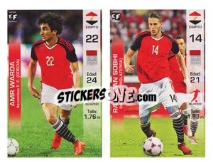 Figurina Amr Warda / Ramadan Sobhi - Mundial en accion 2018 - Editora Figurinha
