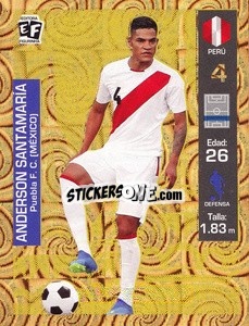 Sticker Anderson Santamaria - Mundial en accion 2018 - Editora Figurinha
