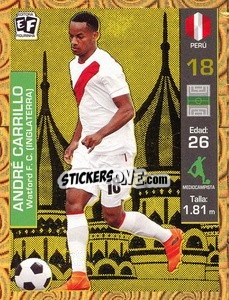 Sticker Andre Carrillo - Mundial en accion 2018 - Editora Figurinha
