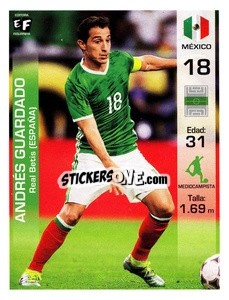 Sticker Andres Guardado - Mundial en accion 2018 - Editora Figurinha
