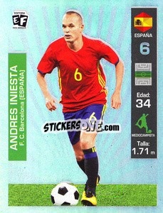 Cromo Andrés Iniesta