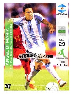 Sticker Angel Di Maria - Mundial en accion 2018 - Editora Figurinha
