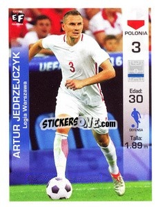 Sticker Artur Jedrzejczyk - Mundial en accion 2018 - Editora Figurinha
