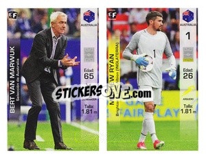 Sticker Bert Van Marwuk / Mathew Ryan - Mundial en accion 2018 - Editora Figurinha
