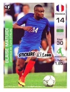 Sticker Blaise Matuidi - Mundial en accion 2018 - Editora Figurinha
