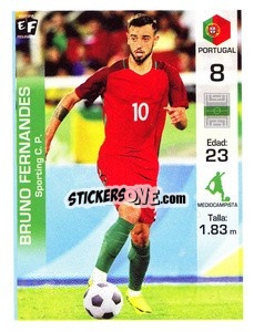 Sticker Bruno Fernandes - Mundial en accion 2018 - Editora Figurinha
