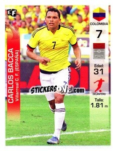 Sticker Carlos Bacca - Mundial en accion 2018 - Editora Figurinha
