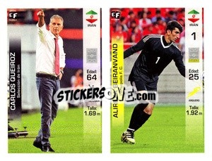 Sticker Carlos Queiroz / Alireza Beiranvand