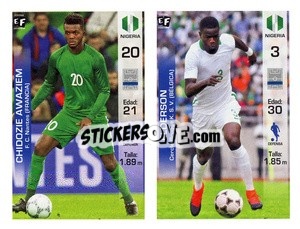 Sticker Chidozie Awaziem / Elderson - Mundial en accion 2018 - Editora Figurinha
