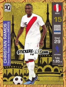 Sticker Christian Ramos - Mundial en accion 2018 - Editora Figurinha
