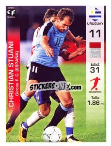 Sticker Cristhian Stuani - Mundial en accion 2018 - Editora Figurinha
