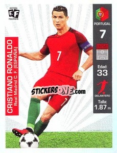 Cromo Cristiano Ronaldo - Mundial en accion 2018 - Editora Figurinha
