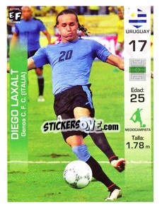 Sticker Diego Laxalt - Mundial en accion 2018 - Editora Figurinha
