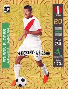 Sticker Edison Flores - Mundial en accion 2018 - Editora Figurinha
