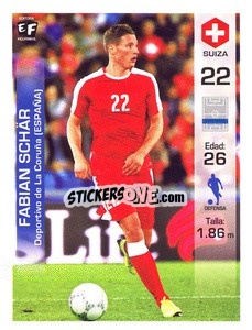 Sticker Fabian Schar - Mundial en accion 2018 - Editora Figurinha
