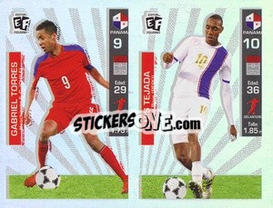 Sticker Gabriel Torres / Luis Tejada - Mundial en accion 2018 - Editora Figurinha
