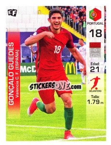 Sticker Goncalo Guedes - Mundial en accion 2018 - Editora Figurinha
