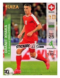 Sticker Granit Xhaka - Mundial en accion 2018 - Editora Figurinha
