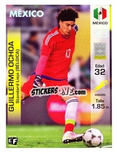 Sticker Guillermo Ochoa - Mundial en accion 2018 - Editora Figurinha
