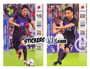 Sticker Hiroki Sakai / Maya Yoshida - Mundial en accion 2018 - Editora Figurinha
