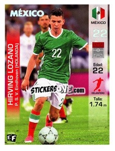 Figurina Hirving Lozano - Mundial en accion 2018 - Editora Figurinha
