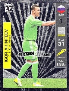 Cromo Igor Akinfeev - Mundial en accion 2018 - Editora Figurinha
