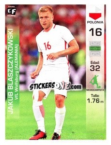 Sticker Jakub Blaszczykowski - Mundial en accion 2018 - Editora Figurinha
