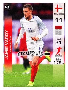 Cromo Jamie Vardy - Mundial en accion 2018 - Editora Figurinha
