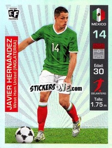 Sticker Javier Hernandez - Mundial en accion 2018 - Editora Figurinha

