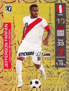 Figurina Jefferson Farfan - Mundial en accion 2018 - Editora Figurinha
