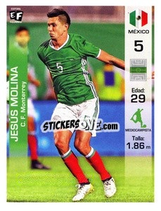 Sticker Jesus Molina - Mundial en accion 2018 - Editora Figurinha
