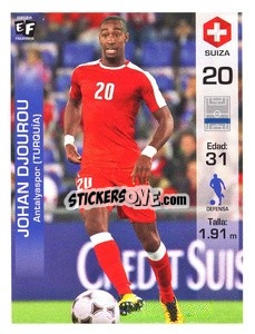 Sticker Johan Djourou - Mundial en accion 2018 - Editora Figurinha
