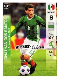 Sticker Jonathan Dos Santos - Mundial en accion 2018 - Editora Figurinha
